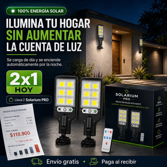 Compre 1 y LLÉVATE 2 - Solarium LED - Reflector Solar Inteligente