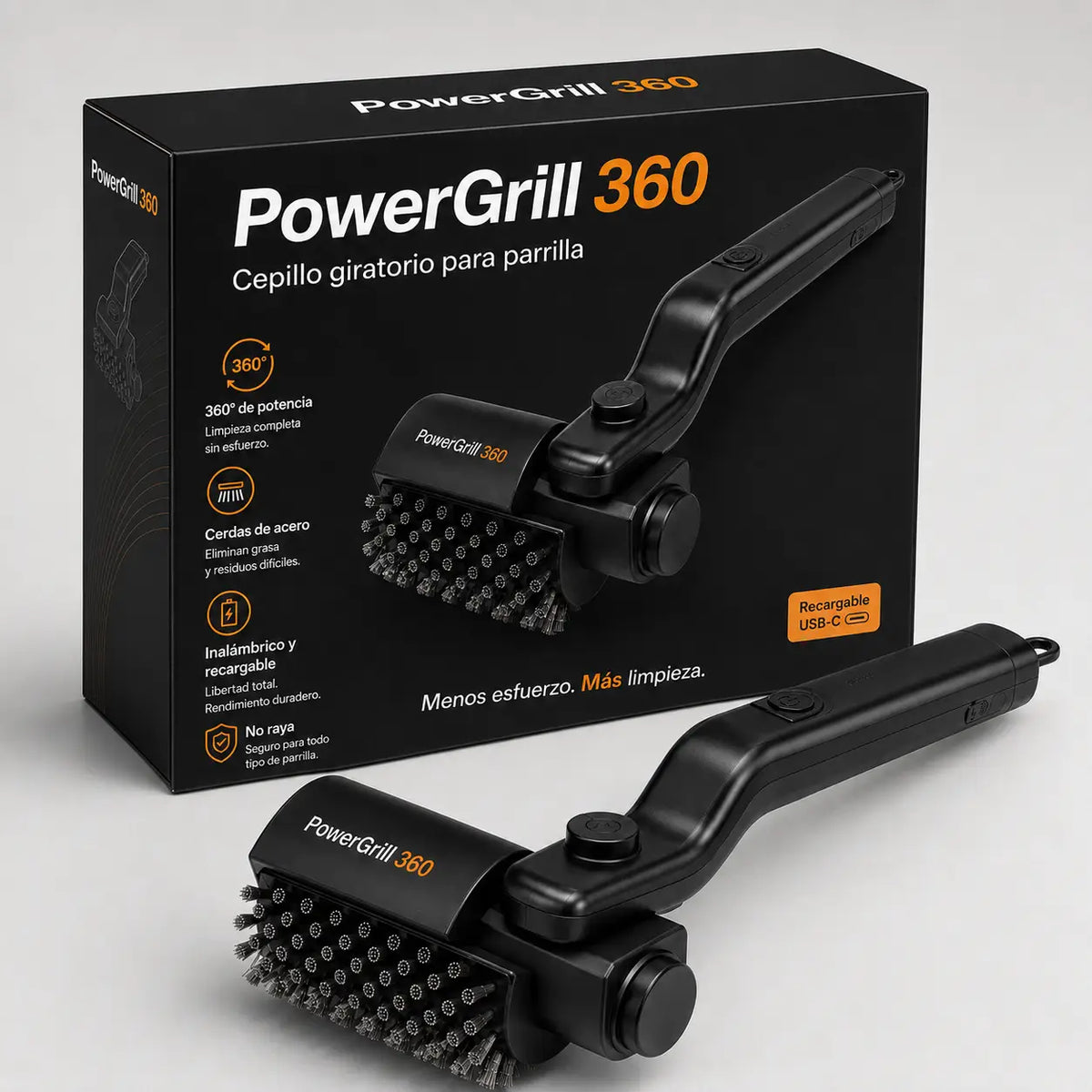 PowerGrill 360 - Cepillo Electrico Giratorio