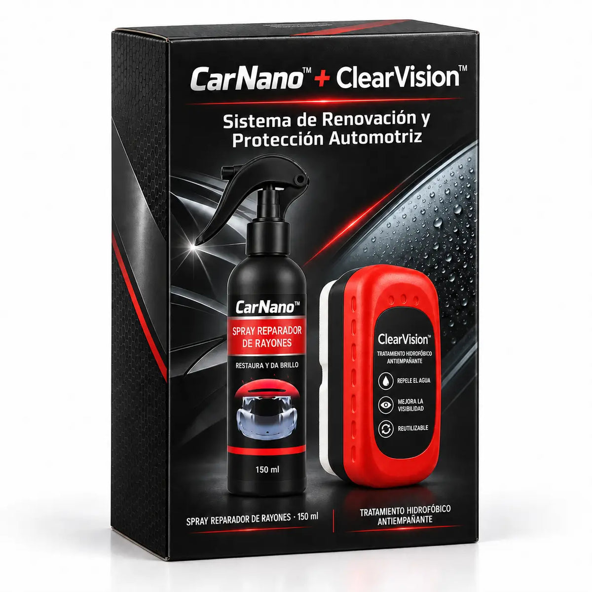 CarNano™ – Nano-Restaurador de Pintura + ClearVision™ (Regalo)