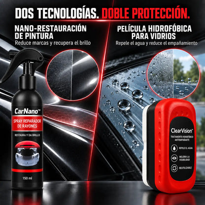 CarNano™ – Nano-Restaurador de Pintura + ClearVision™ (Regalo)