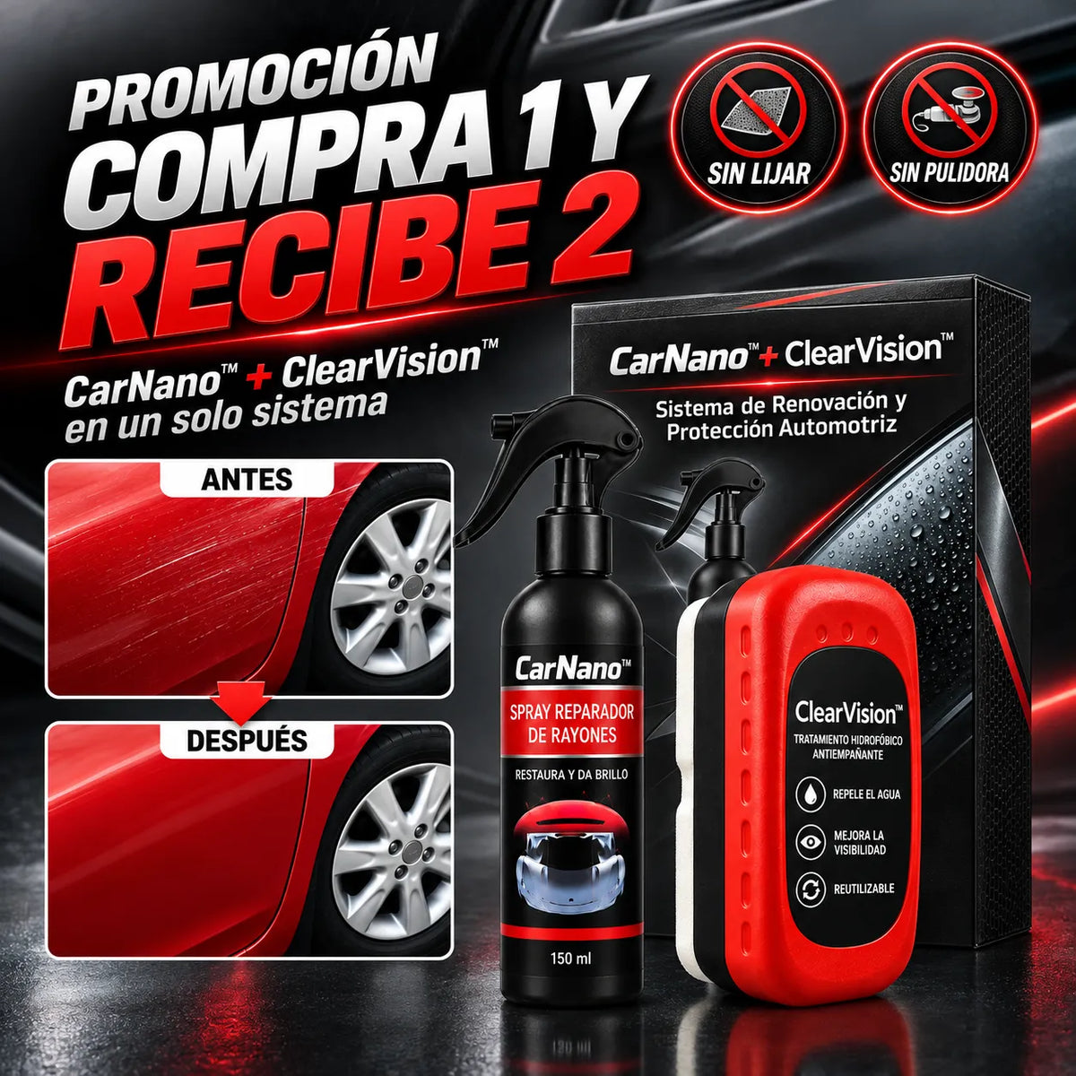 llévate clearvision gratis y protege tus vidrios
