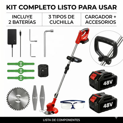 *Kit TurboBlade PRO* (Edición Jardín Impecable) - Desbrozadora 3 en 1 + 2ª Batería GRATIS + Pack PRO de 7 Accesorios GRATIS