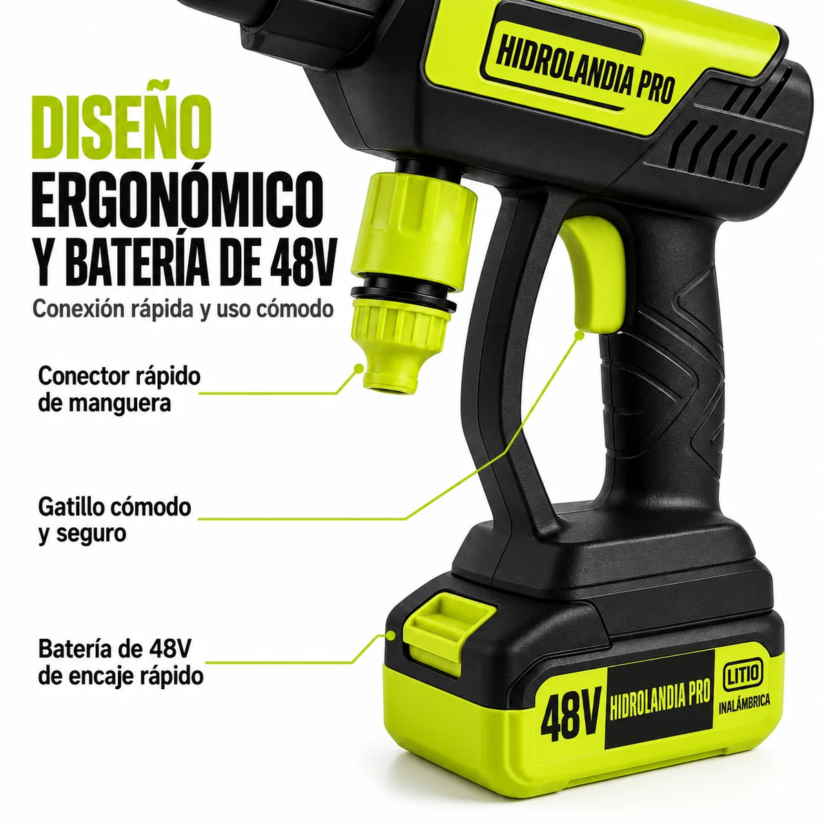 COMBO BLACK FRIDAY: Hidrolavadora + (Aspiradora Portátil + Doble Batería + Maletín)