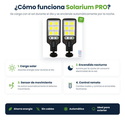 Compre 1 y LLÉVATE 2 - Solarium LED - Reflector Solar Inteligente